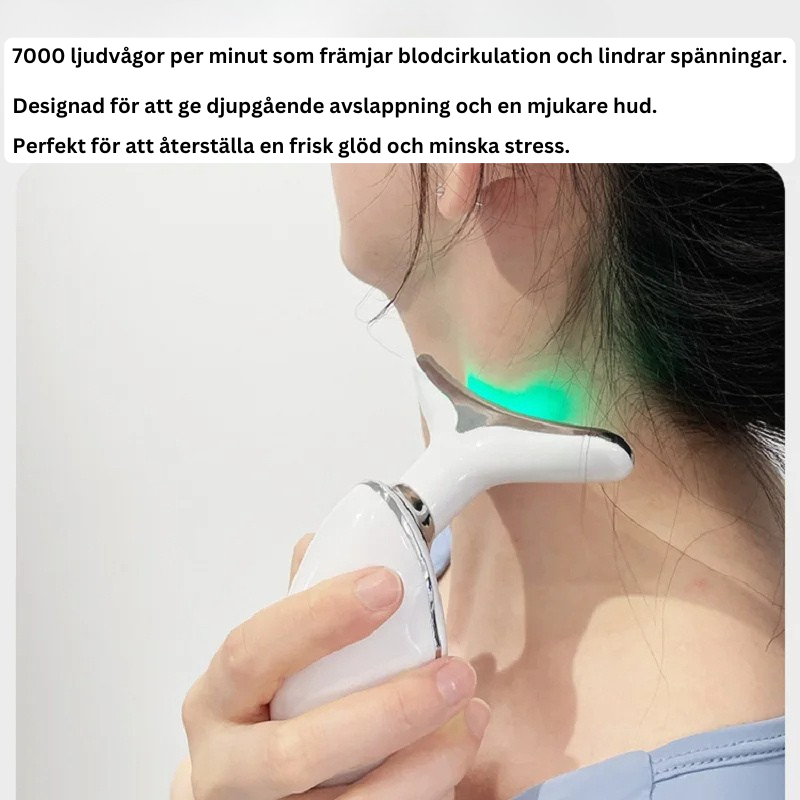 Nack- och ansiktes lift med LED-foton terapi