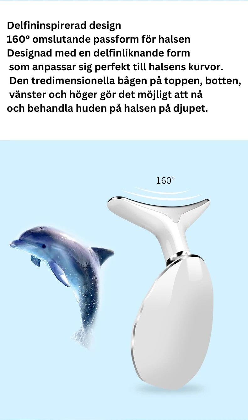 Nack- och ansiktes lift med LED-foton terapi
