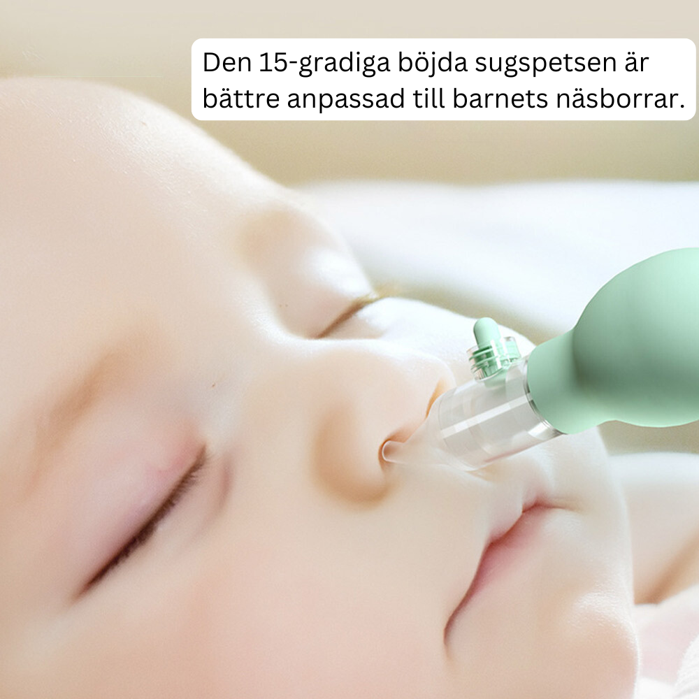 Silikon nässug för spädbarn, effektiv vid förkylningar och rengöring av nässlem.